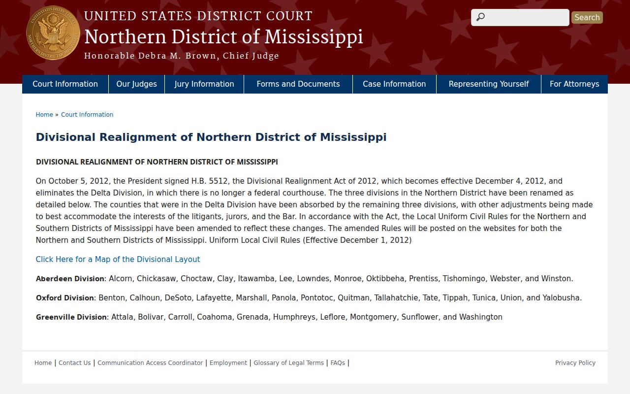Montgomery County court records federal Greenville Division map